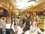 authors mingle with readers at Bookpeople Bookstore in Austin, TX